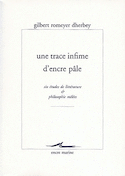 Une trace infime d'encre pâle